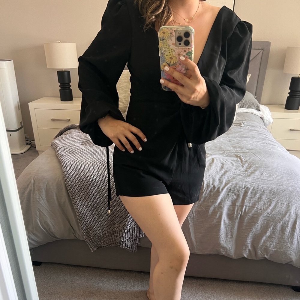 NWT! Luxxel black romper.